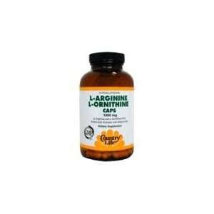  Country Life   L Arginine/L Ornithine with B 6   1000 mg 