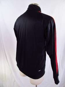   Essential 3 Stripe Track Top Jacket XL Black Red (3 shades of red