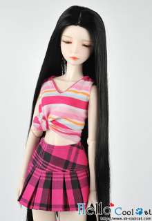 CoolCat,7 8 Wigs Doll wigs For DOT (B 555 02) Black  