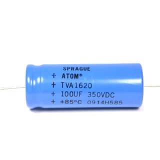 Sprague Atom 100uF 350V electrolytic capacitor tube amp  