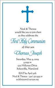 1st First Communion Baptism Confirmation Invitations  
