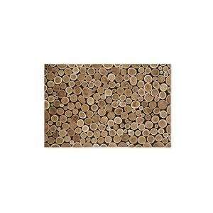  Timber Doormat Dark Patio, Lawn & Garden