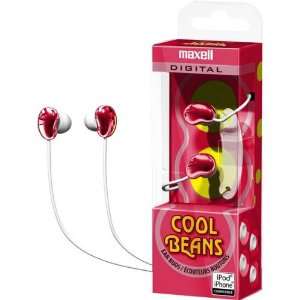  Maxell Red Cool Beans Digital Ear Buds Electronics