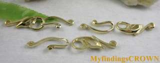 20sets Gold plated leaf toggle clasps W2946  