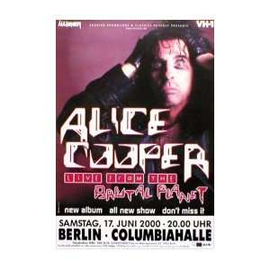 ALICE COOPER Berlin 17th June 2000 Music Poster