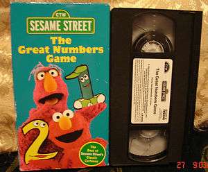 Sesame Street The Great Numbers Game Vhs Video RARE FREE US 1st CLASS 