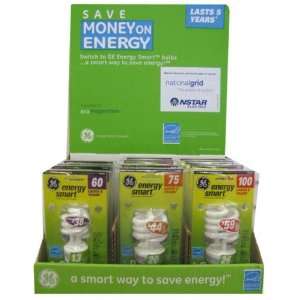  36 Assorted GE Energy Smart CFL Bulbs Case Pack 36 