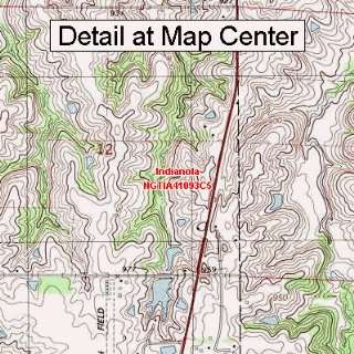 USGS Topographic Quadrangle Map   Indianola, Iowa (Folded/Waterproof)