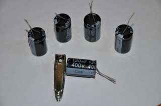 5x lot 400v 120uf capacitors lightly used A+ Condition  