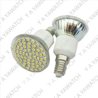 E14 Spot light 60 SMD 3528 LED 5W Warm White Bulb Lamp 200 240V  