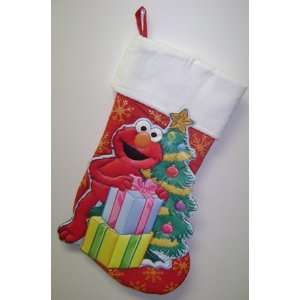   Sesame Street Elmo Applique Red Christmas Stocking
