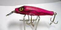 Vintage Fishing Lure, Pike Oreno, Firelacquer Red/Pink  