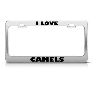Love Camels Camel Animal Metal license plate frame Tag Holder