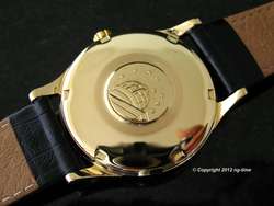   18K SOLID GOLD 1960 PIE PAN Omega Constellation SIGNED 7X   SERVICED