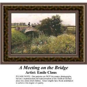  A Meeting on the Bridge, Counted Cross Stitch Patterns PDF 