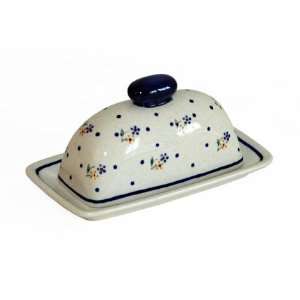    Polish Pottery Country Meadow Butter Dish