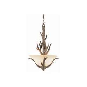  Country Style and Antlers 3 Light Deer Antler Pendant 