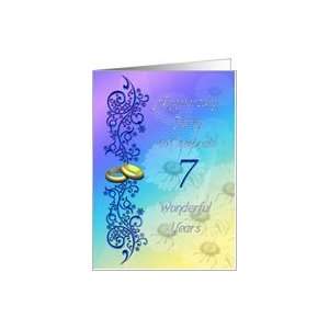  7 years Anniversary Party card Card Health & Personal 