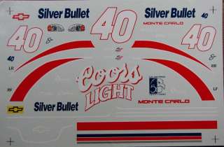 40 Robby Gordon 1997 Coors Light Silver Bullet Chevy  