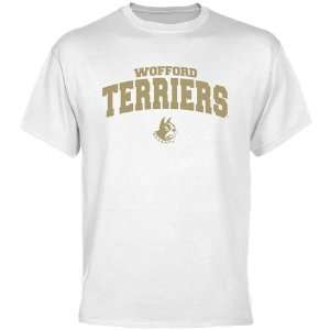  Wofford Terriers White Mascot Arch T shirt  Sports 