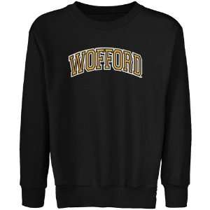  Wofford Terriers Youth Black Arch Applique Crew Neck 