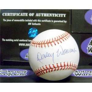  Dooley Womack Autographed/Hand Signed Baseball Sports 