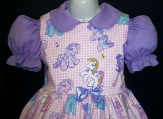 VHTF My Little Pony Pink Gingham Dress Sz 12M 10yrs  