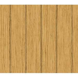  Dark Tan Faux Wood Wallpaper