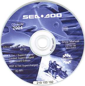 2004 SeaDoo Service Manual GTI/GTX/RXP/XP/3D  