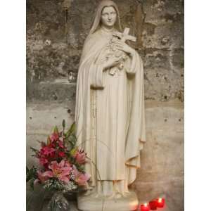 Statue of St.Therese De Lisieux, Semur En Auxois, Cote DOr, Burgundy 
