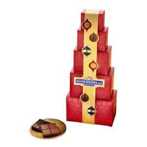 Ghirardelli Chocolate Red Holiday Gift Tower, 5 Tier  