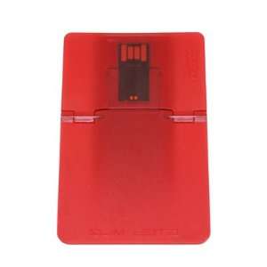  Slim Data 4GB USB Card   Red Electronics