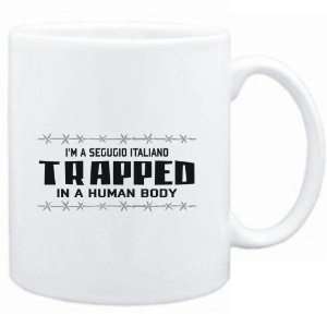  Mug White  I AM A Segugio Italiano TRAPPED IN A HUMAN 