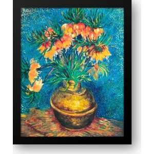 Crown Imperial Fritillaries in a Copper Vase, 1886 40x49 Framed Art 
