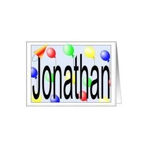  Birthday Balloons for Jonathan Card Health & Personal 