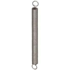 Extension Spring, 316 Stainless Steel, Inch, 0.063 OD, 0.008 Wire 