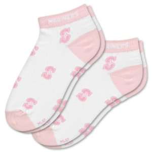  MLB Seattle Mariners Womens Pink Socks (2 Pack) Sports 