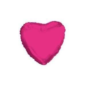  18 CTI Brand Hot Pink Heart   Mylar Balloon Foil Health 