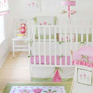  My Baby Sam 4 Piece Crib Bedding Set, Tickled Pink Baby