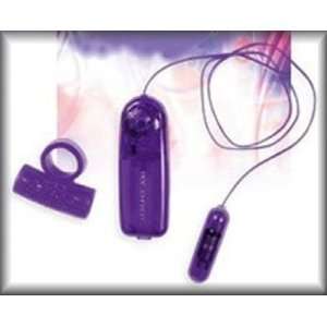 Cuddles 2 1/2 Inch Multi Speed Vibrating Massager With Jelly Sleeves 