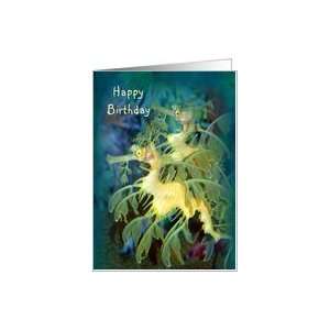  Happy Birthday Leafy Sea Dragons Card Health & Personal 