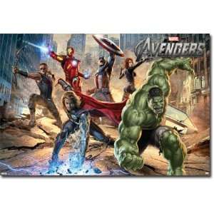  Avengers Group Giant Subway 62x42 Poster 2052