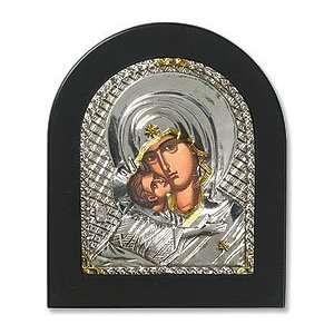   Lady of Vladimir Dome Icon Plaque, Religious Picture 