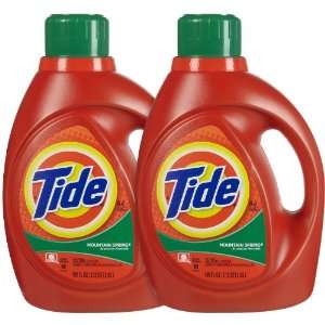  Tide Concentrated Liquid Detergent, Mountain Spring, 100 