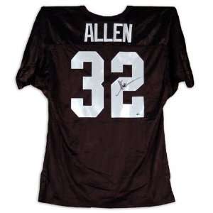  Marcus Allen Autographed Custom Style Black Jersey Sports 