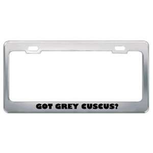 Got Grey Cuscus? Animals Pets Metal License Plate Frame Holder Border 