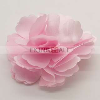 Korean Stylish Silky Rose Flower Hat Hair Clip Brooch Pin 5 Colors 