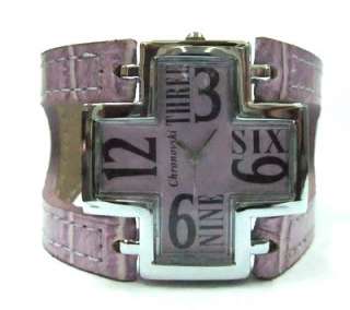 Purple Rare Men Lady Chronovski Cross Watches ROG519  