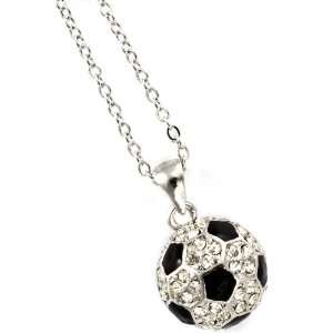  The Cutest Crystal Soccerball Lovers Necklace Ever 