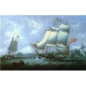     Robert Salmon   24 x 16 inches   British Schooners